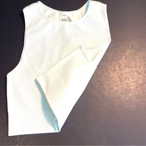 DSG  Ribbed Cropped Tank. small, mint green